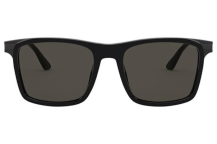 Okulary przeciwsłoneczne Prada PR19XS 07F08G Polarized Kwadratowe Czarne