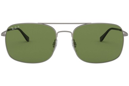 Okulary przeciwsłoneczne Ray-Ban RB3611 029/O9 Polarized Kwadratowe Szare