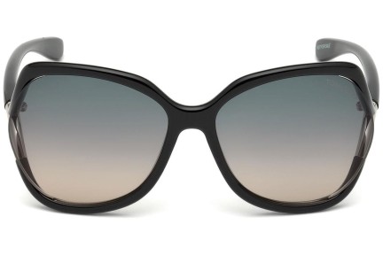 Okulary przeciwsłoneczne Tom Ford Anouk FT0578 01B Oversize Czarne