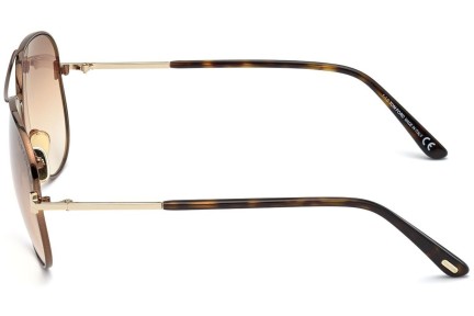 Okulary przeciwsłoneczne Tom Ford FT0823 48G Pilotki (Aviator) Brązowe