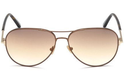 Okulary przeciwsłoneczne Tom Ford FT0823 48G Pilotki (Aviator) Brązowe