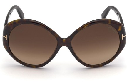 Okulary przeciwsłoneczne Tom Ford FT0848 52F Okrągłe Havana