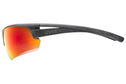 Okulary przeciwsłoneczne uvex sportstyle ocean P Black Mat S3 Polarized Prostokątne Czarne