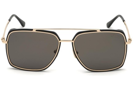 Okulary przeciwsłoneczne Tom Ford FT0750 01D Polarized Pilotki (Aviator) Czarne