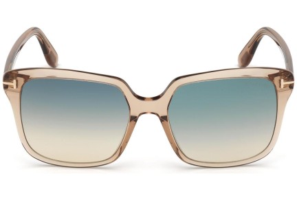 Okulary przeciwsłoneczne Tom Ford FT0788 45P Kwadratowe Brązowe