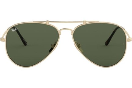 Okulary przeciwsłoneczne Ray-Ban Titanium Titanium Collection RB8125 913658 Pilotki (Aviator) Złote