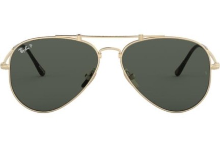 Okulary przeciwsłoneczne Ray-Ban Titanium Titanium Collection RB8125M 9143 Polarized Pilotki (Aviator) Złote