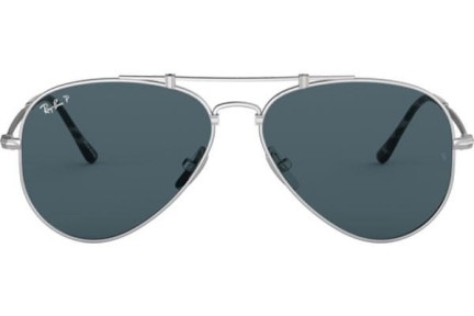 Okulary przeciwsłoneczne Ray-Ban Titanium Titanium Collection RB8125M 9165 Pilotki (Aviator) Srebrne