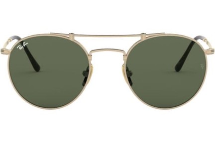 Okulary przeciwsłoneczne Ray-Ban Titanium Titanium Collection RB8147 913658 Okrągłe Złote