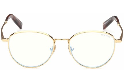 Okulary korekcyjne Tom Ford FT5749-B 030 Okrągłe Złote