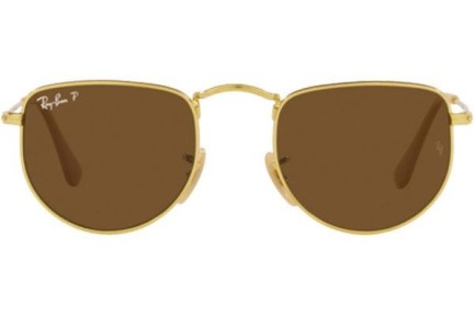 Okulary przeciwsłoneczne Ray-Ban Elon RB3958 919657 Polarized Kwadratowe Złote