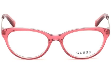 Okulary korekcyjne Guess GU9185 072 Kocie oczy Różowe