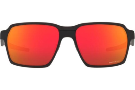 Okulary przeciwsłoneczne Oakley Parlay OO4143-03 Prostokątne Czarne