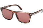 Okulary przeciwsłoneczne Tom Ford FT0930 56S Kwadratowe Havana