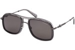 Okulary przeciwsłoneczne Moncler ML0223 01D Polarized Pilotki (Aviator) Czarne