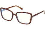 Okulary korekcyjne Tom Ford FT5813-B 055 Kocie oczy Havana