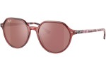 Okulary przeciwsłoneczne Ray-Ban Thalia RB2195 66372K Okrągłe Różowe