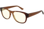 Okulary przeciwsłoneczne Gucci GG0996S 002 Kwadratowe Havana