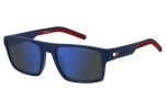 Okulary przeciwsłoneczne Tommy Hilfiger TH1977/S FLL/ZS Kwadratowe Niebieskie