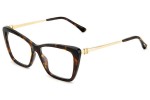 Okulary korekcyjne Jimmy Choo JC375 086 Kocie oczy Havana