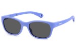 Okulary przeciwsłoneczne Polaroid Junior PLDK006/S 789/M9 Polarized Prostokątne Fioletowe