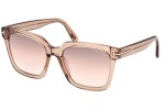 Okulary przeciwsłoneczne Tom Ford Selby FT0952 45G Kwadratowe Beżowe