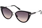 Okulary przeciwsłoneczne Tom Ford Anjelica FT0868 01B Kocie oczy Czarne