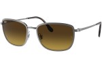 Okulary przeciwsłoneczne Ray-Ban RB3705 916785 Prostokątne Srebrne