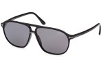 Okulary przeciwsłoneczne Tom Ford FT1026-N 01D Polarized Pilotki (Aviator) Czarne