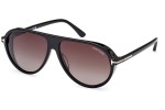 Okulary przeciwsłoneczne Tom Ford FT1023 01B Pilotki (Aviator) Czarne