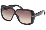 Okulary przeciwsłoneczne Tom Ford FT1037 01B Oversize Czarne