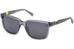 Okulary przeciwsłoneczne Timberland TB9322-H 20D Polarized Kwadratowe Szare