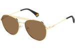 Okulary przeciwsłoneczne Polaroid PLD6211/S/X J5G/SP Polarized Pilotki (Aviator) Złote