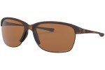 Okulary przeciwsłoneczne Oakley Unstoppable OO9191 919114 Polarized Prostokątne Havana