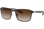 Okulary przeciwsłoneczne Ray-Ban RB3721 188/13 Kwadratowe Czarne