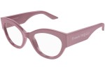 Okulary korekcyjne Alexander McQueen AM0435O 003 Kocie oczy Różowe