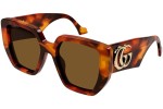 Okulary przeciwsłoneczne Gucci GG0956S 007 Kwadratowe Havana