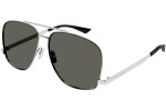 Okulary przeciwsłoneczne Saint Laurent SL653LEON 001 Pilotki (Aviator) Srebrne