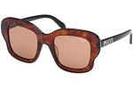 Okulary przeciwsłoneczne Emilio Pucci EP0220 56E Kwadratowe Havana