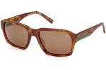 Okulary przeciwsłoneczne Timberland TB9343 53H Polarized Kwadratowe Havana