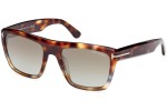 Okulary przeciwsłoneczne Tom Ford Alberto FT1077 55G Kwadratowe Havana