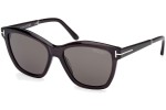 Okulary przeciwsłoneczne Tom Ford Lucia FT1087 05D Polarized Kwadratowe Czarne