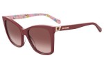 Okulary przeciwsłoneczne Love Moschino MOL034/S 8CQ/3X Kwadratowe Czerwone