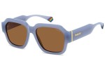 Okulary przeciwsłoneczne Polaroid PLD6212/S/X MVU/HE Polarized Prostokątne Niebieskie