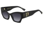 Okulary przeciwsłoneczne Dsquared2 D20132/S 807/9O Kocie oczy Czarne