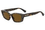 Okulary przeciwsłoneczne Moschino MOS091/S 086/70 Kocie oczy Havana