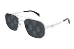 Okulary przeciwsłoneczne Alexander McQueen AM0458S 004 Pilotki (Aviator) Srebrne