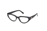 Okulary korekcyjne Guess GU50113 001 Kocie oczy Czarne