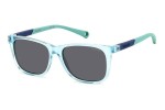 Okulary przeciwsłoneczne Polaroid Junior PLD8058/S MVU/M9 Polarized Prostokątne Niebieskie