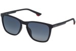 Okulary przeciwsłoneczne Police Track 6 SPL573 U28P Polarized Kwadratowe Czarne